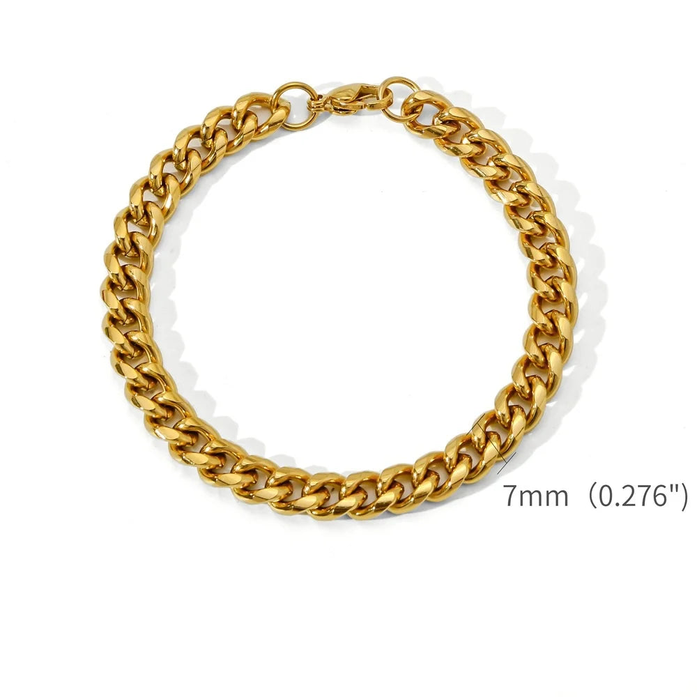 Pulseira Aço Inoxidável Cubana