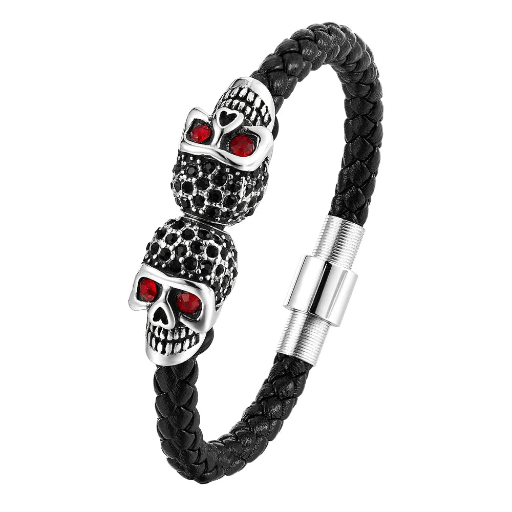 Pulseira Skull Magnético
