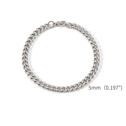 Pulseira Aço Inoxidável Cubana