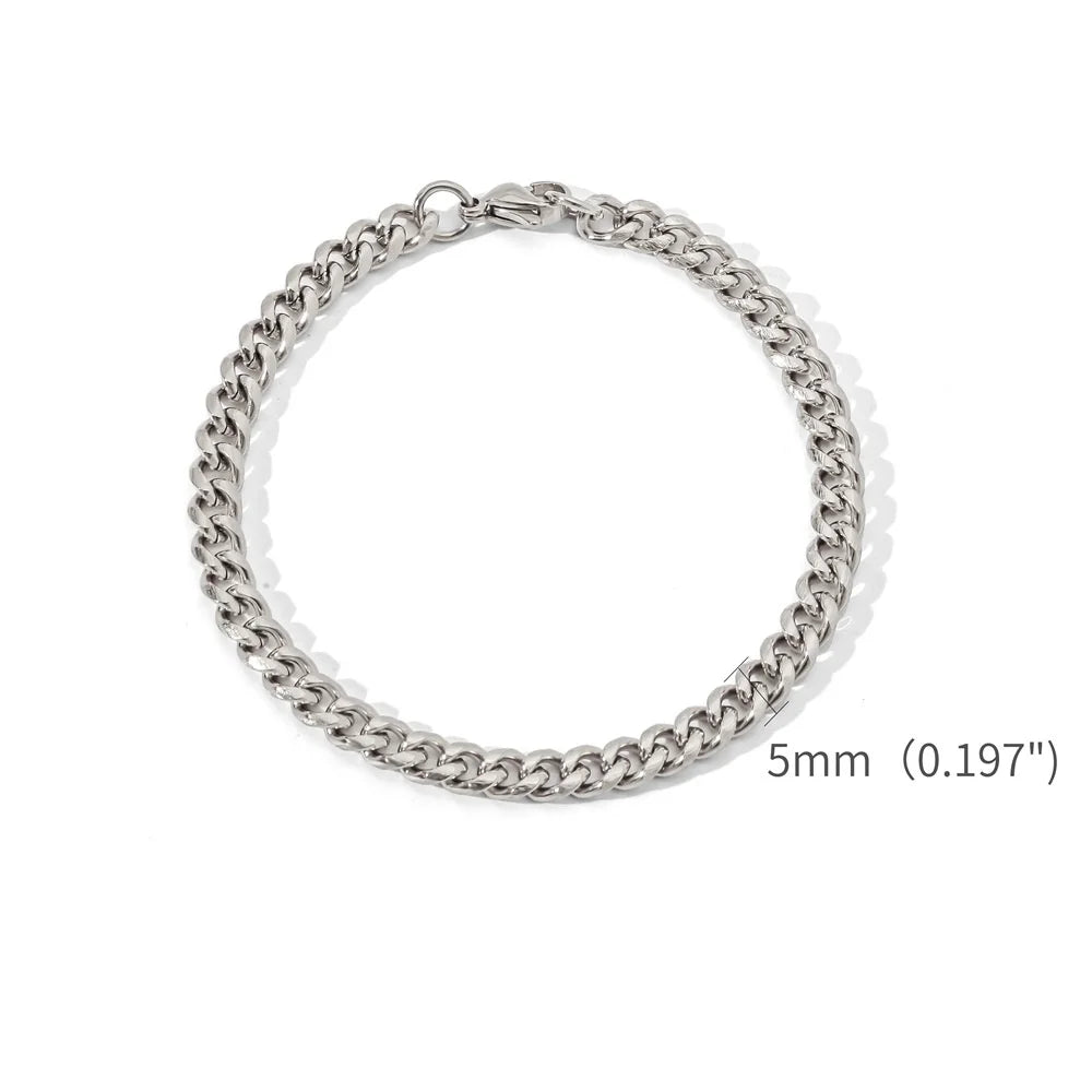 Pulseira Aço Inoxidável Cubana