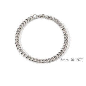 Pulseira Aço Inoxidável Cubana