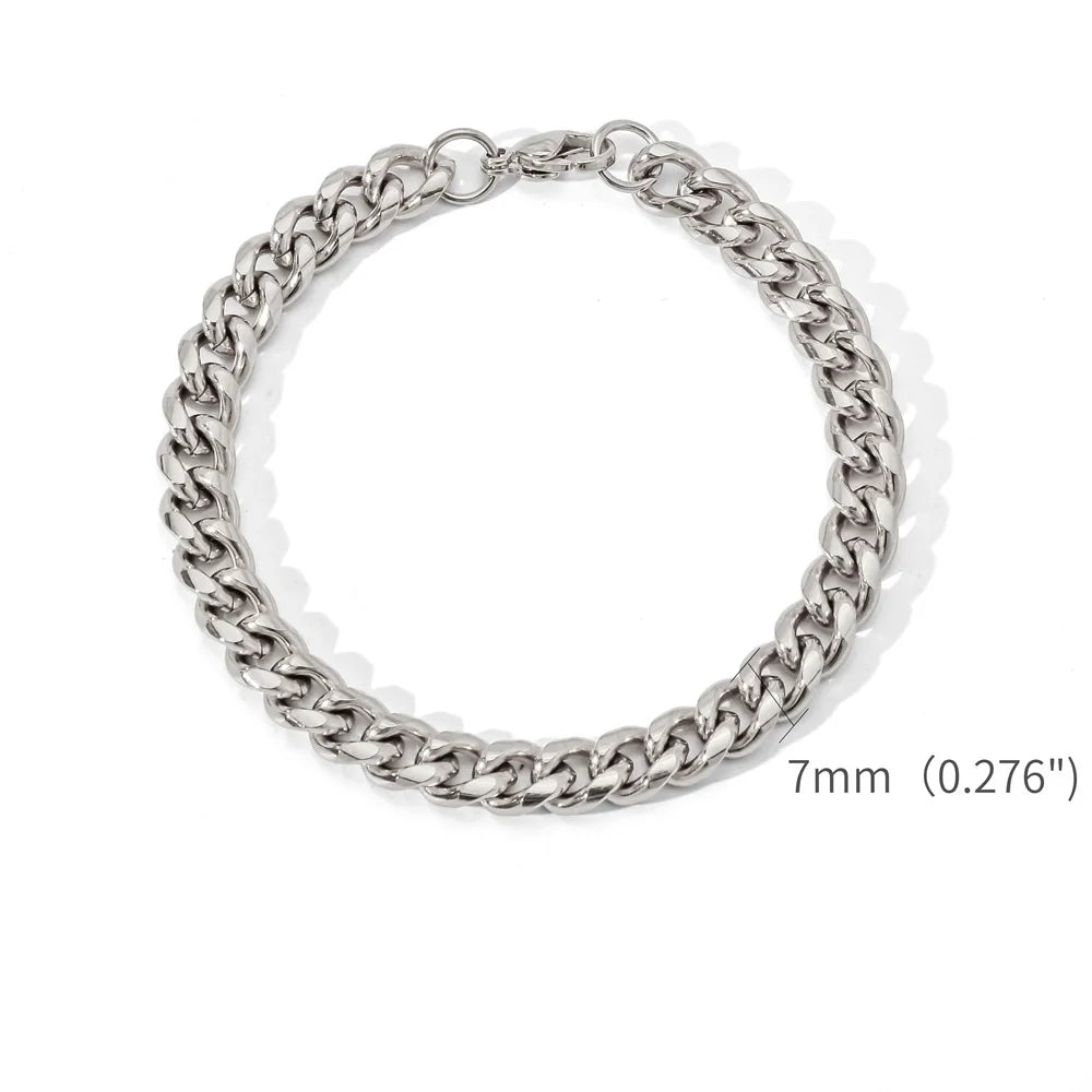 Pulseira Aço Inoxidável Cubana